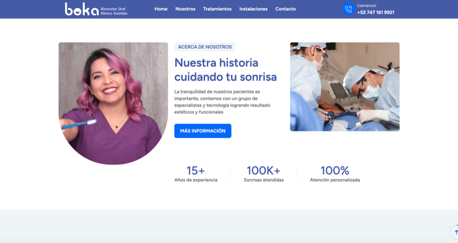 Sitio web de BOKA
