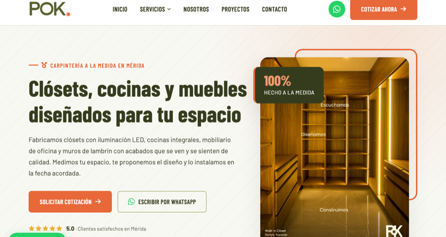 Sitio web de POK Taller